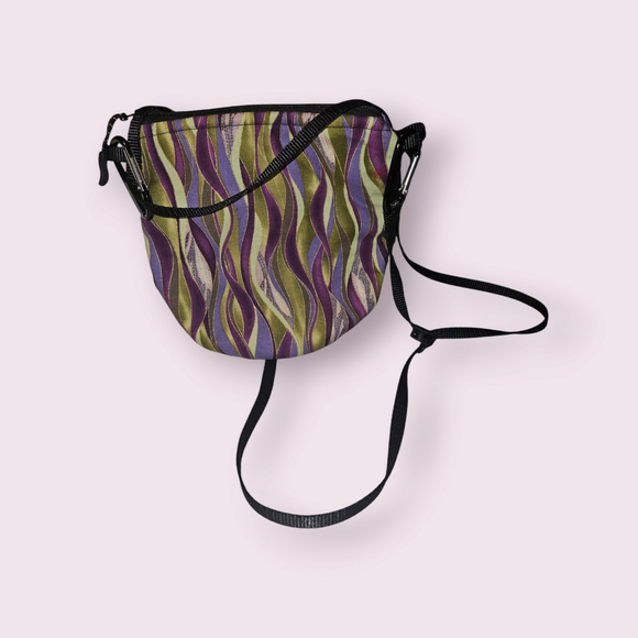 Vintage Nymf Women's Purple & Green Crossbody HandBag Purse (Made in the USA) - Picture 1 of 12